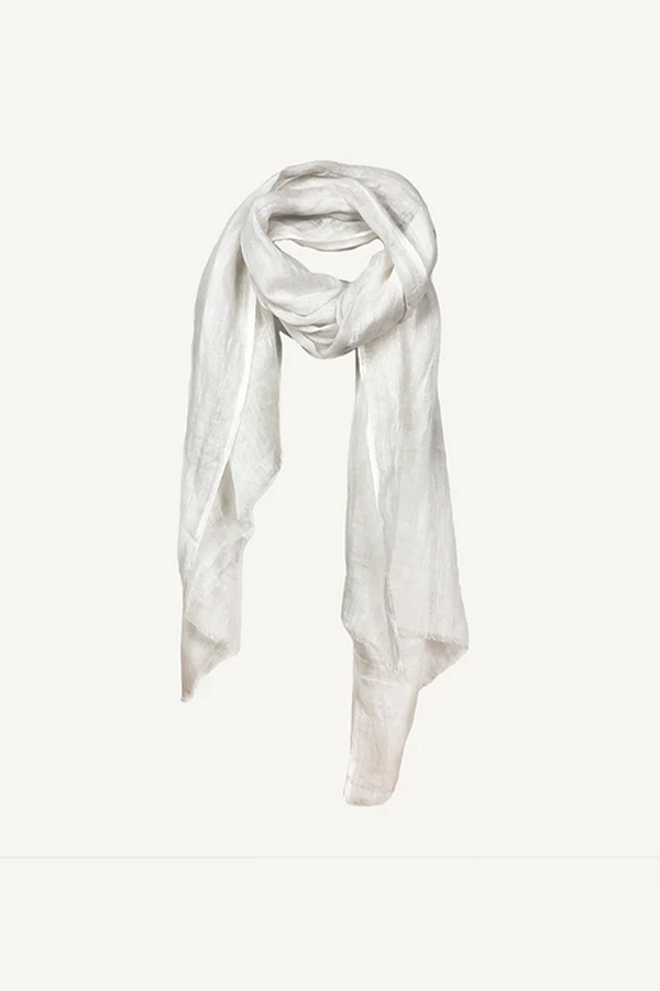 The Linen Scarf White – Minka