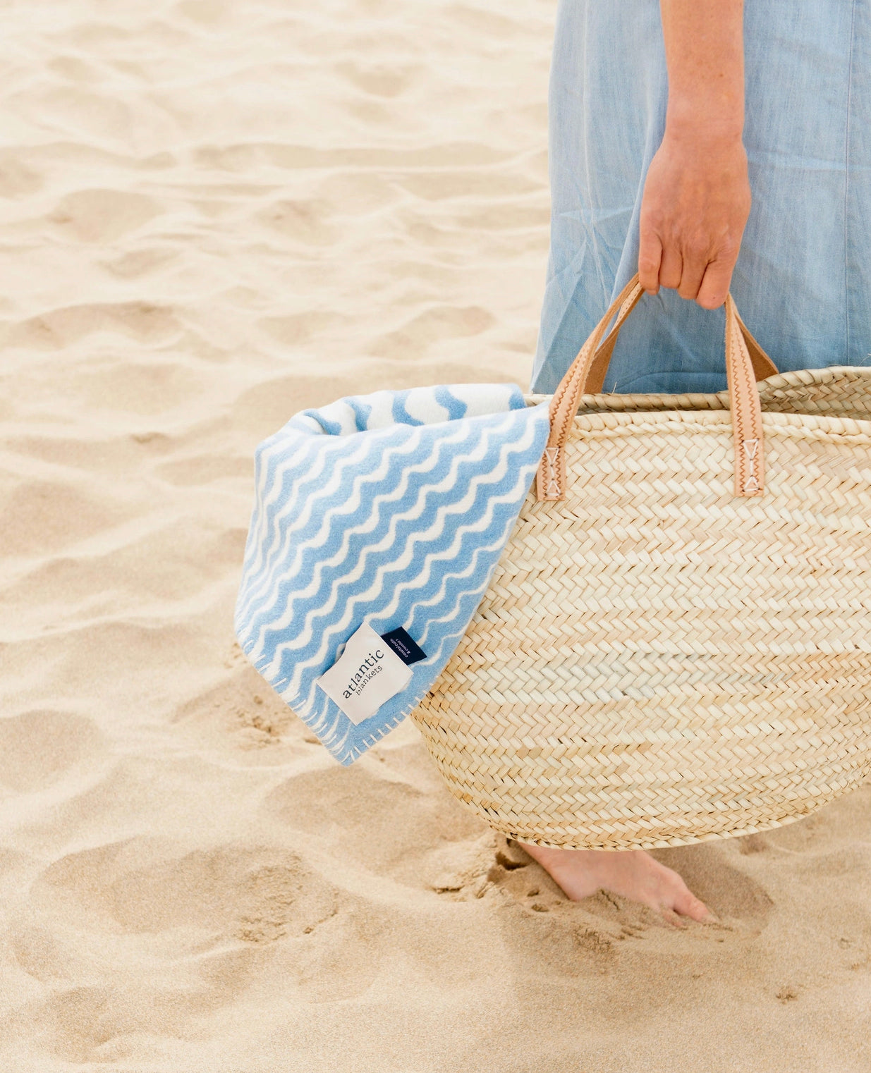 Swell Throw Blanket | Powder Blue