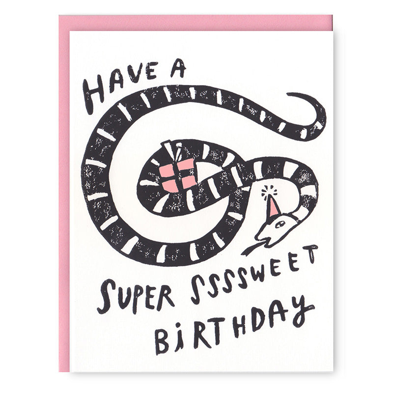 Snake Birthday Card