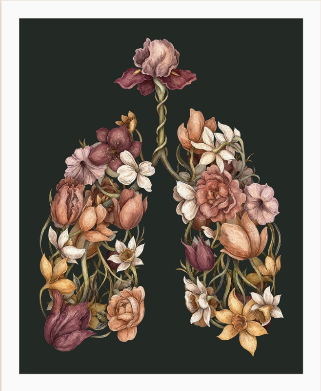 Floral Lungs Print