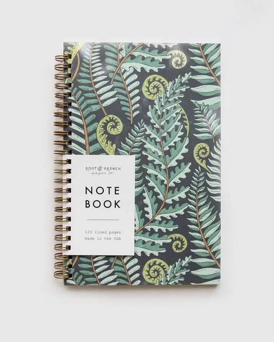 Forest Fern Spiral Bound Notebook