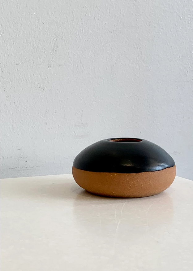Ceramic Tiny Planter Vase  | Black