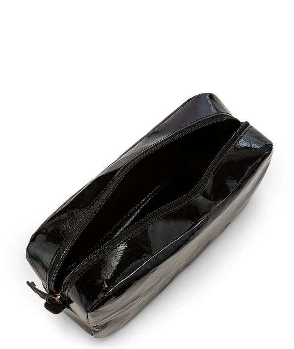 COSMETIC BAG | GLOSSY BLACK