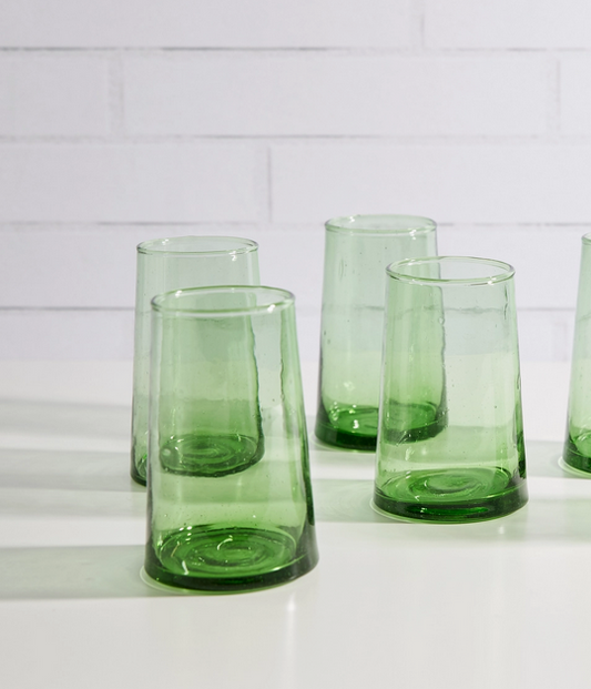 Green Cone Glassware