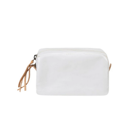 Large Cosmetic Bag | Glossy White