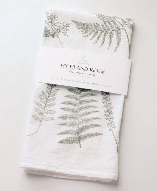 Fern Fronds Tea Towel