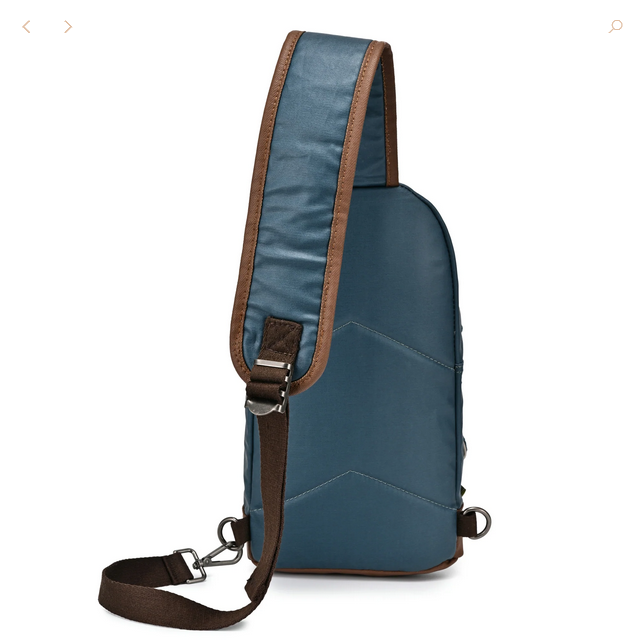 Canvas Sling Bag | Kale Blue