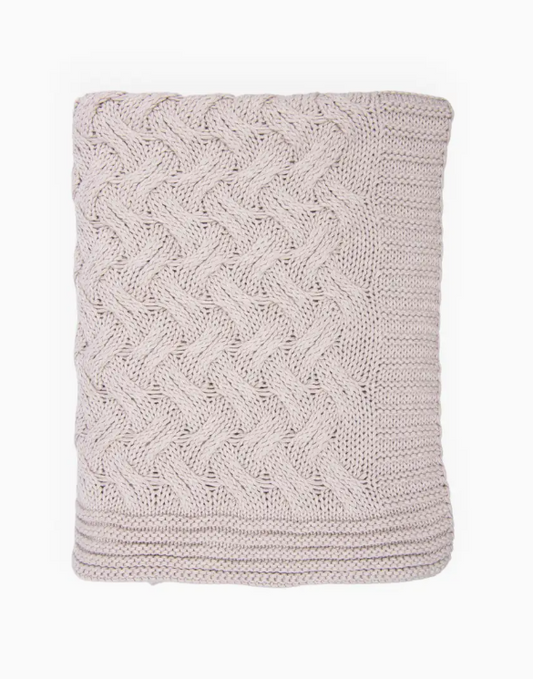 Cotton Throw Blanket | Linen Sand