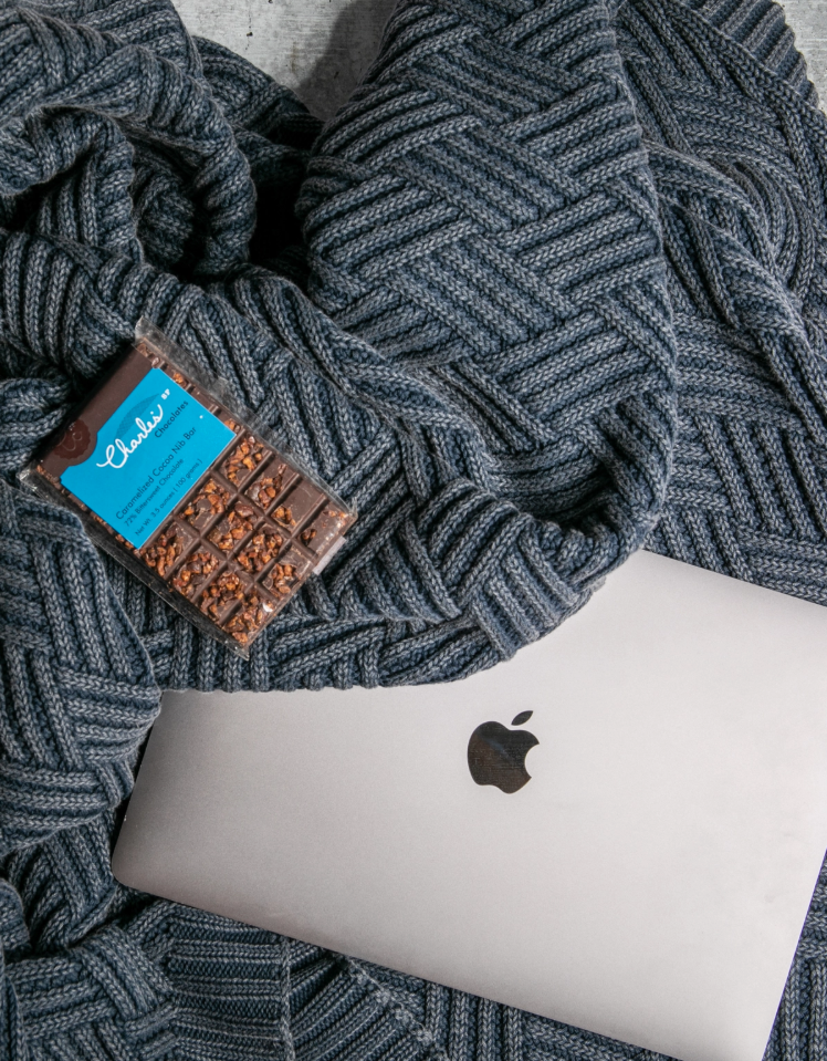 Cotton Throw Blanket | Blue