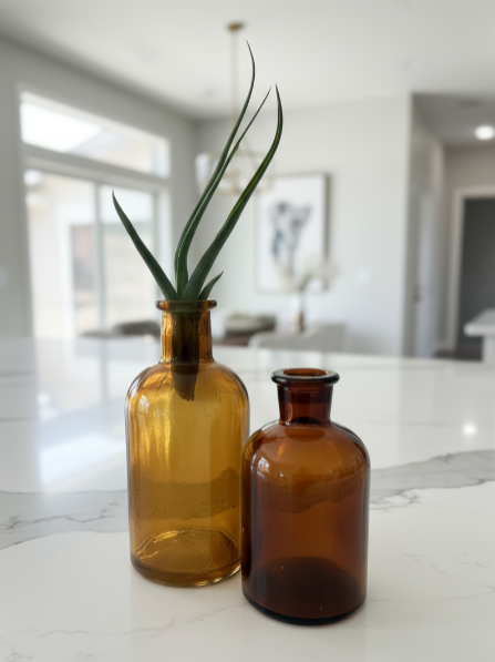 Bud Vase Bottles | Amber