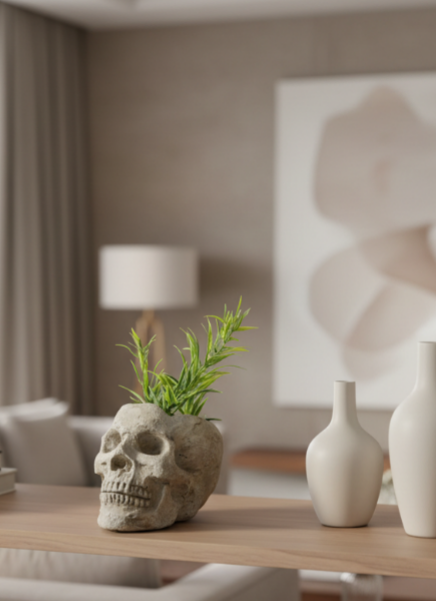 Small Skull Planter