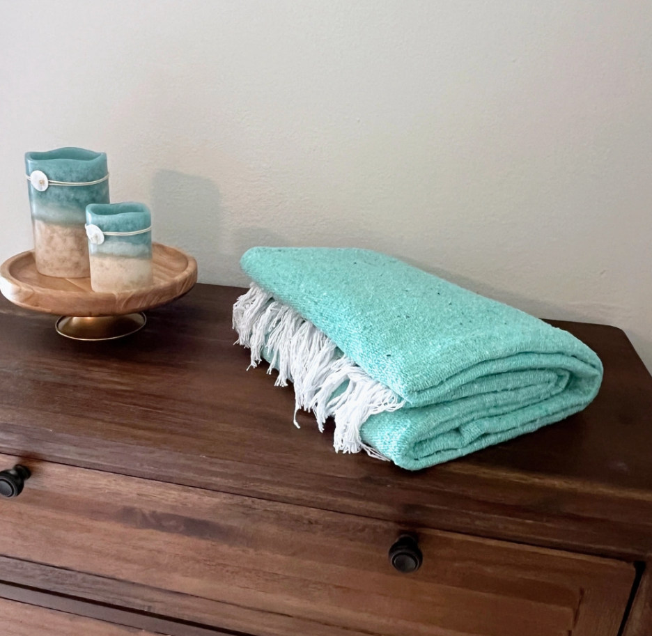 Mexican Blanket | Solid Mint