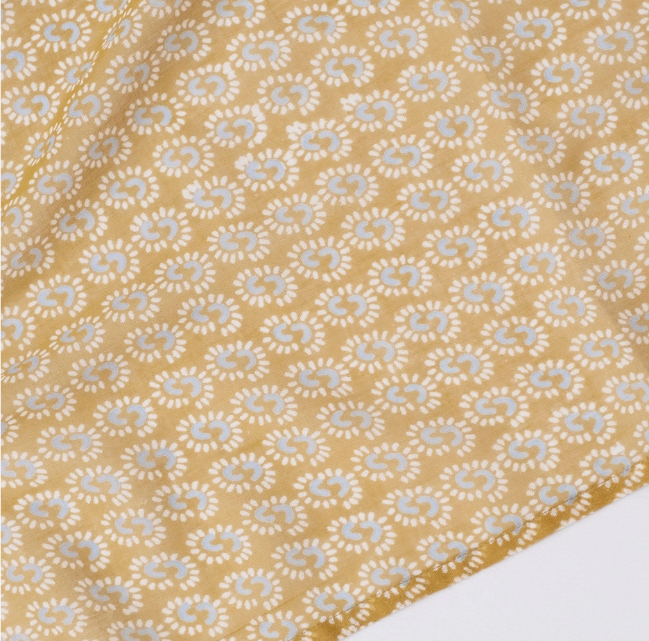 Sunburst Honey Block Print Scarf