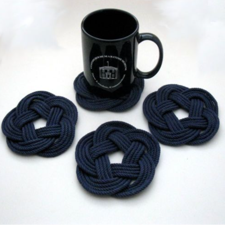 Sailor Knot Coaster | Navy Blue