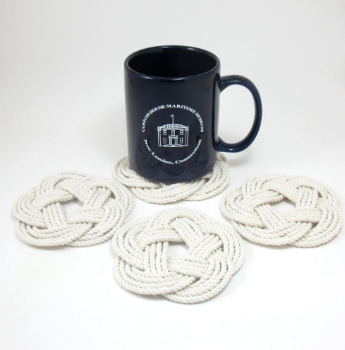Sailor Knot Coaster | White