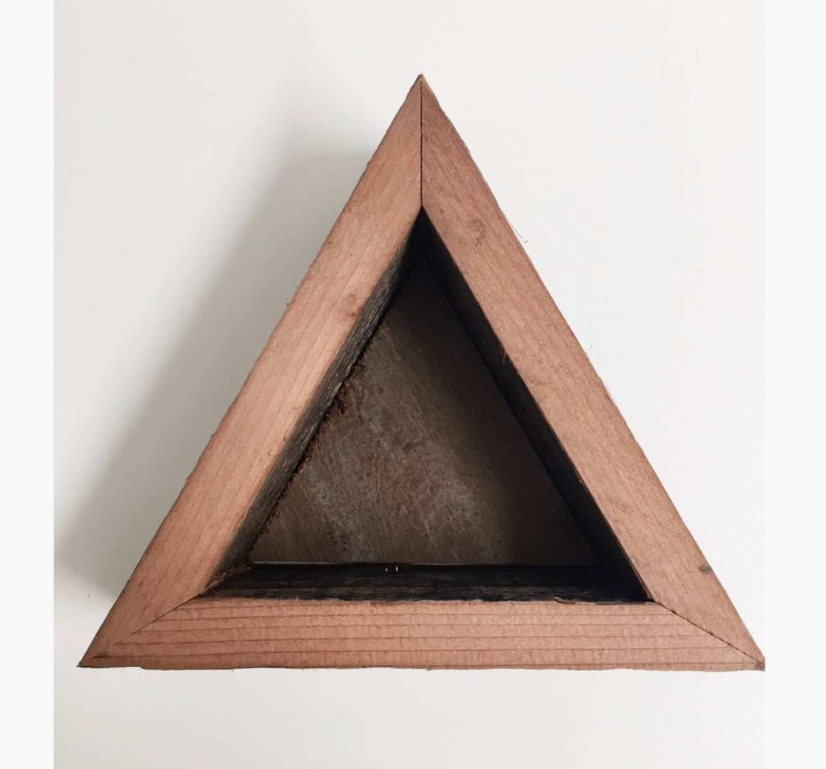 Geometric Reclaimed Wood Planter