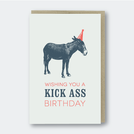 letterpress blank birthday card