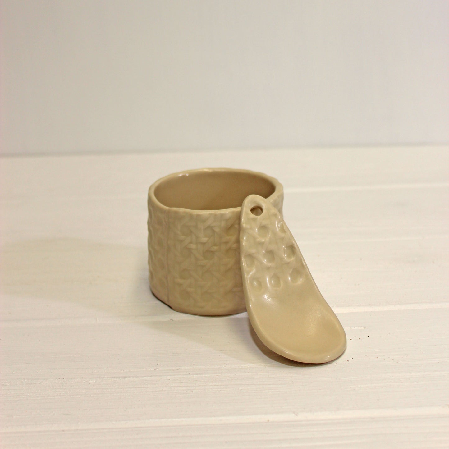 Minka Cane Vessels | White