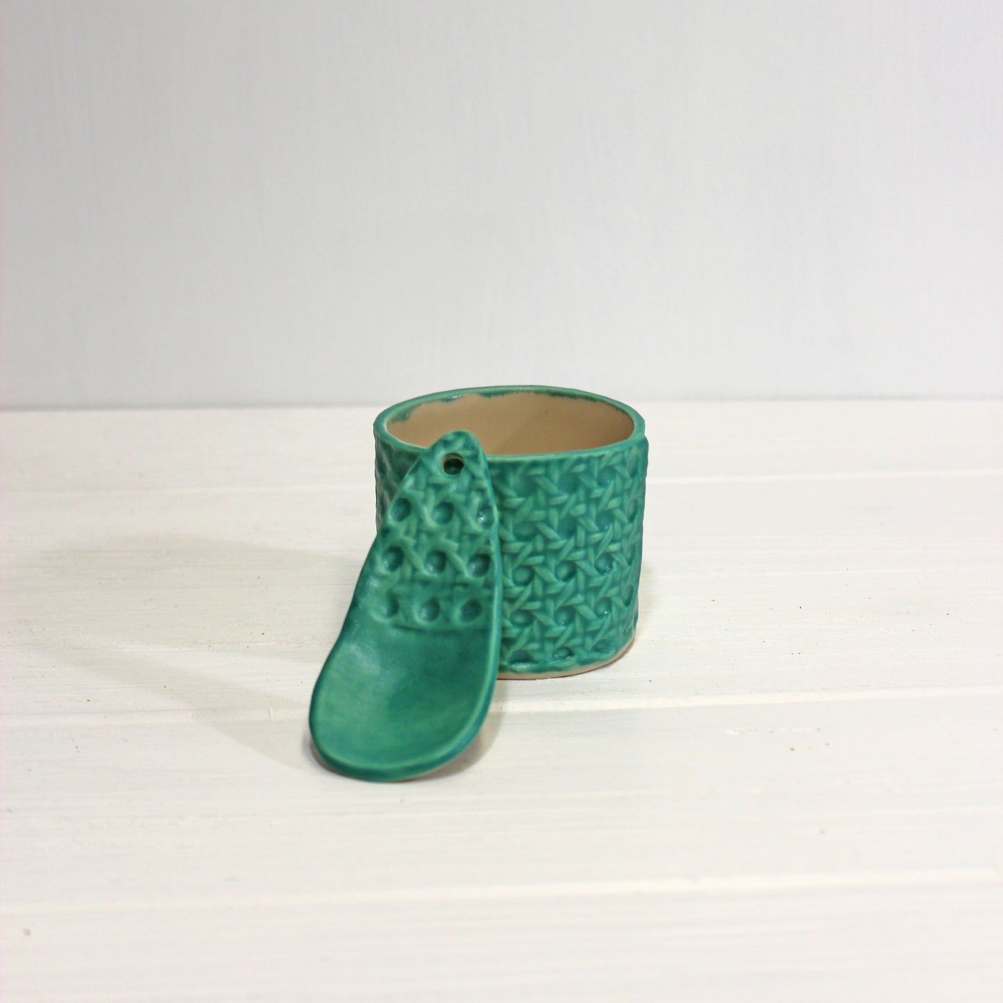 Minka Cane Vessels | Teal