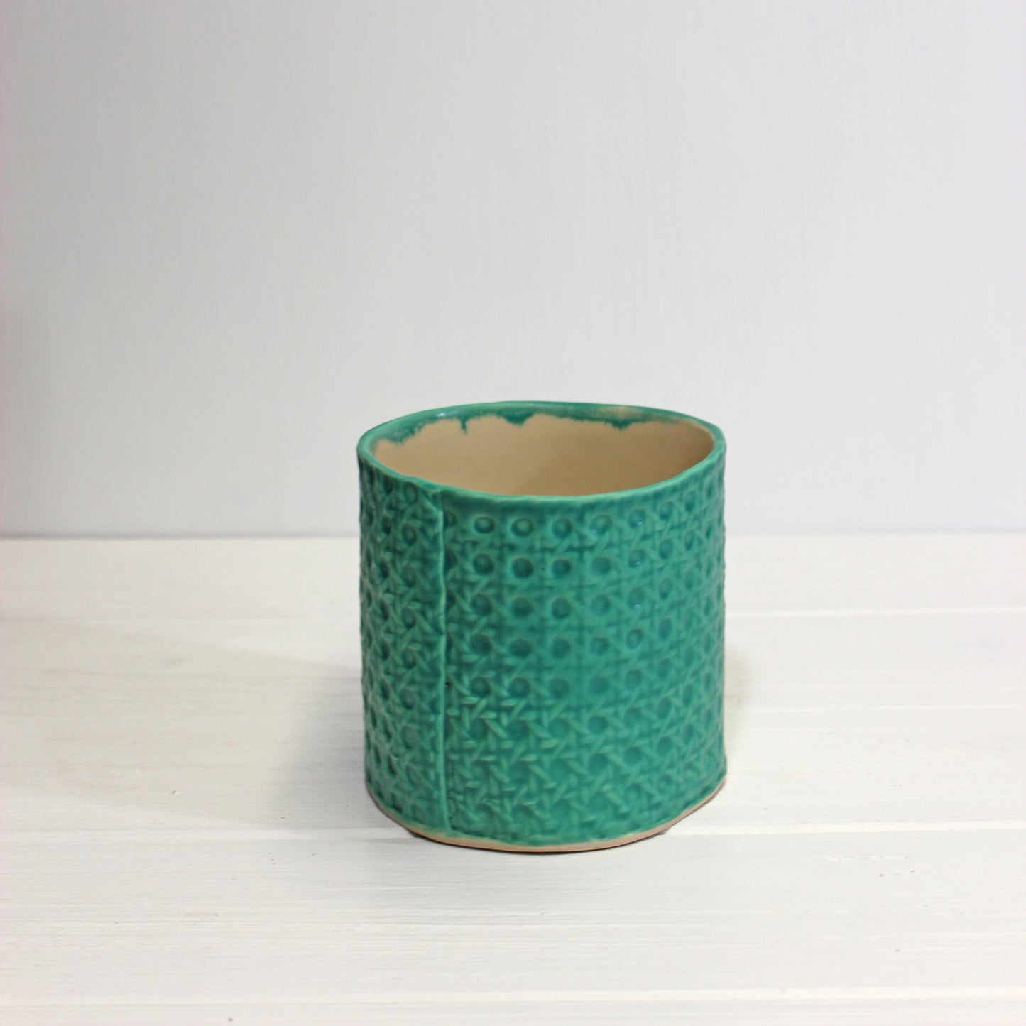 Minka Cane Vessels | Teal