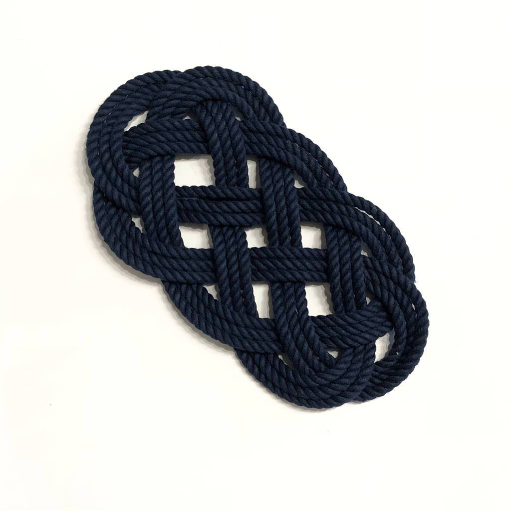 Ocean Plait Nautical Trivets navy