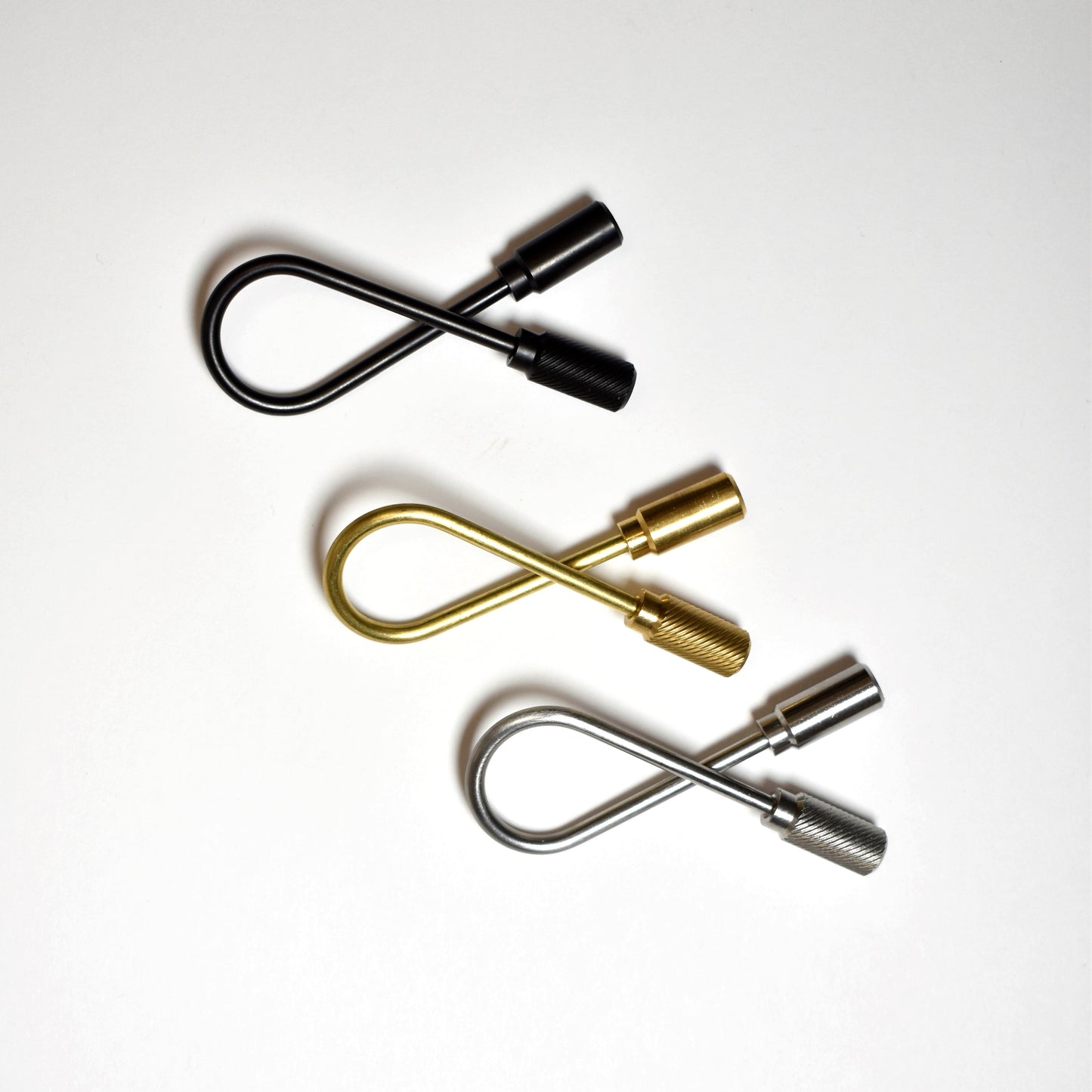 Helix-shaped keyring