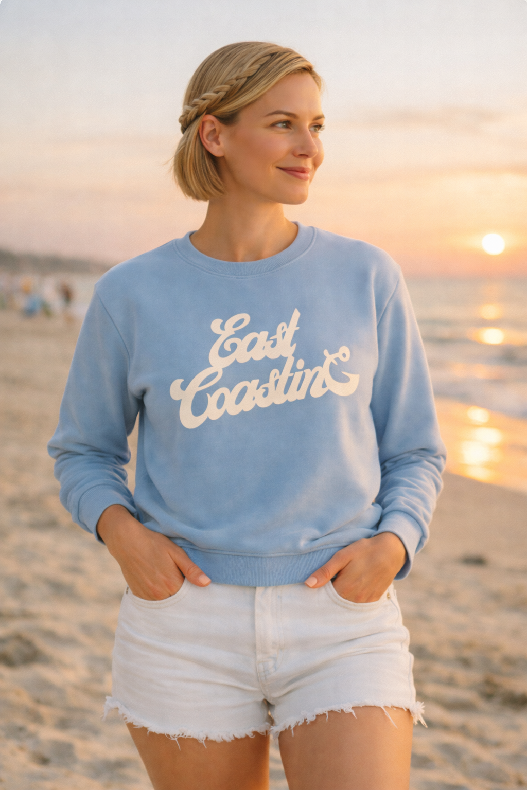 East Coasting Sweatshirt | Sky Blue