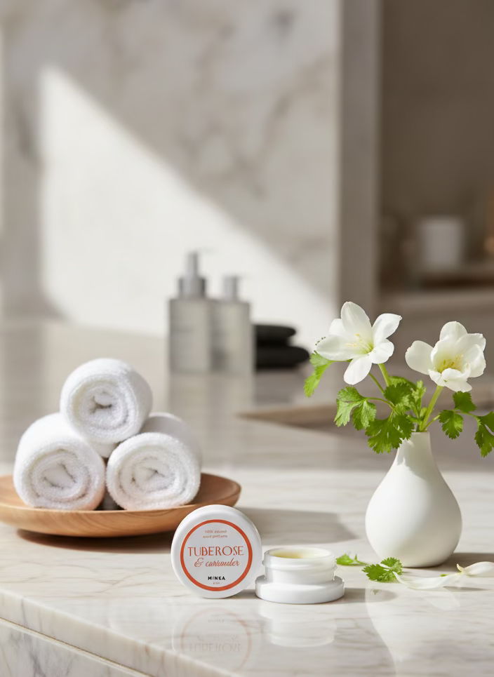 Solid Perfume | Tuberose + Coriander