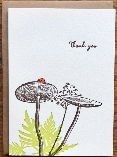 Thank You Forest Ladybug Card