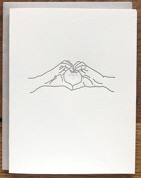 Heart Hands Card