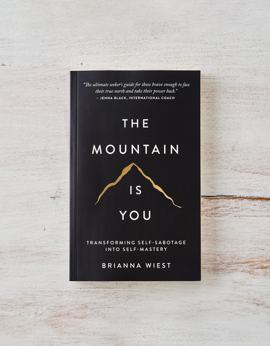 The Mountain is You paperback book by Brianna Wiest
