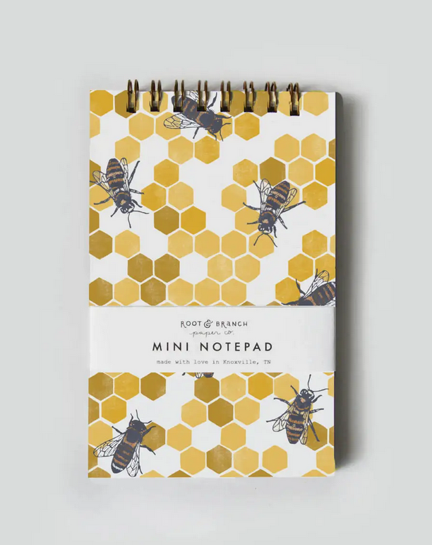 Honeybee Mini Spiral Notepad