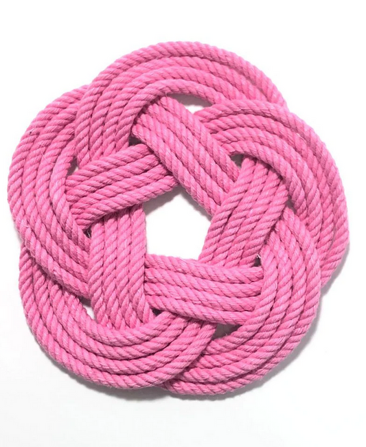 Sailor Knot Coasters | Pink