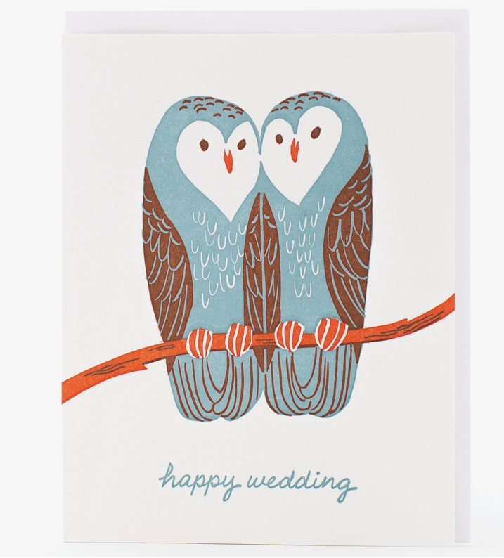 Wedding Owls Card