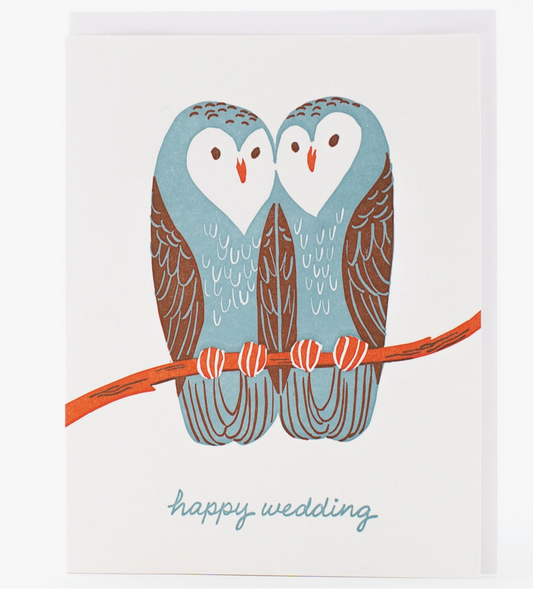 Wedding Owls Card