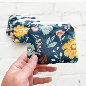 Blue Garden Pouch