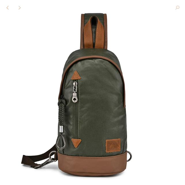Canvas Sling Bag | Army Green