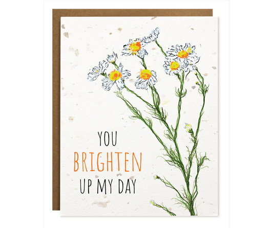 You Brighten Up My Day Card