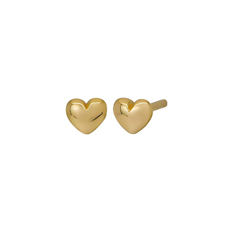 Gold Heart Stud