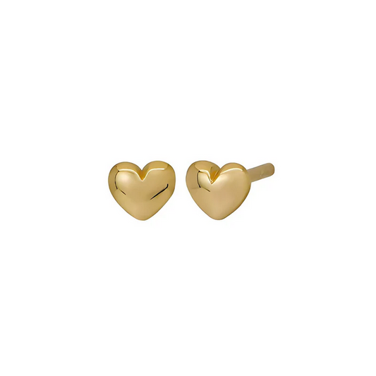 Gold Heart Stud