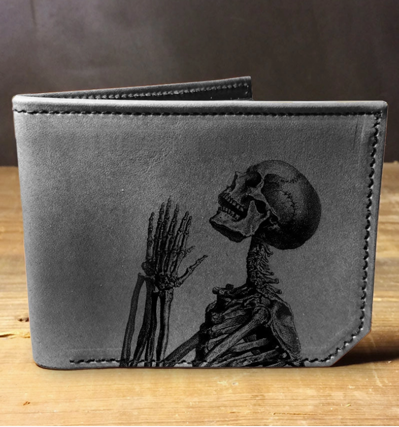 Praying Skeleton Wallet