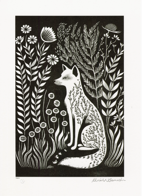 Wildlife Art Fox Print