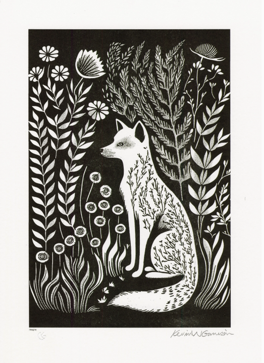 Wildlife Art Fox Print
