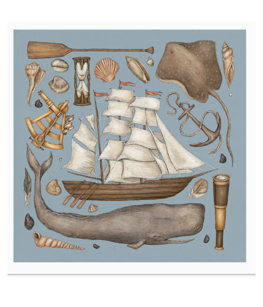 Voyage by the Sea Print