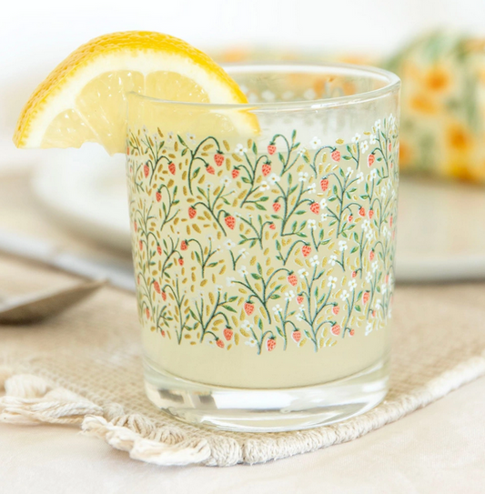 Strawberry Meadow Short Juice Glass