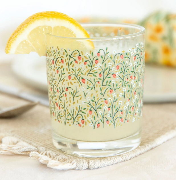 Strawberry Meadow Short Juice Glass
