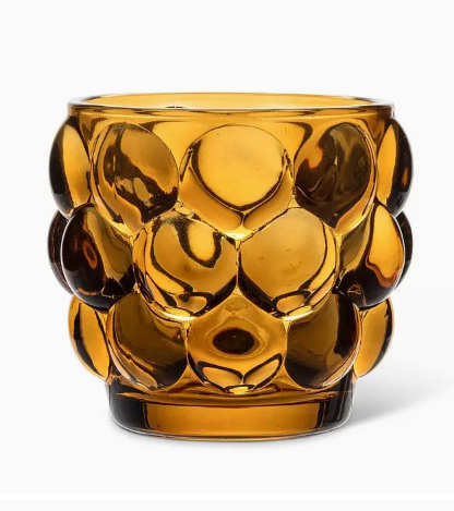 Small Bubble Votive | Amber