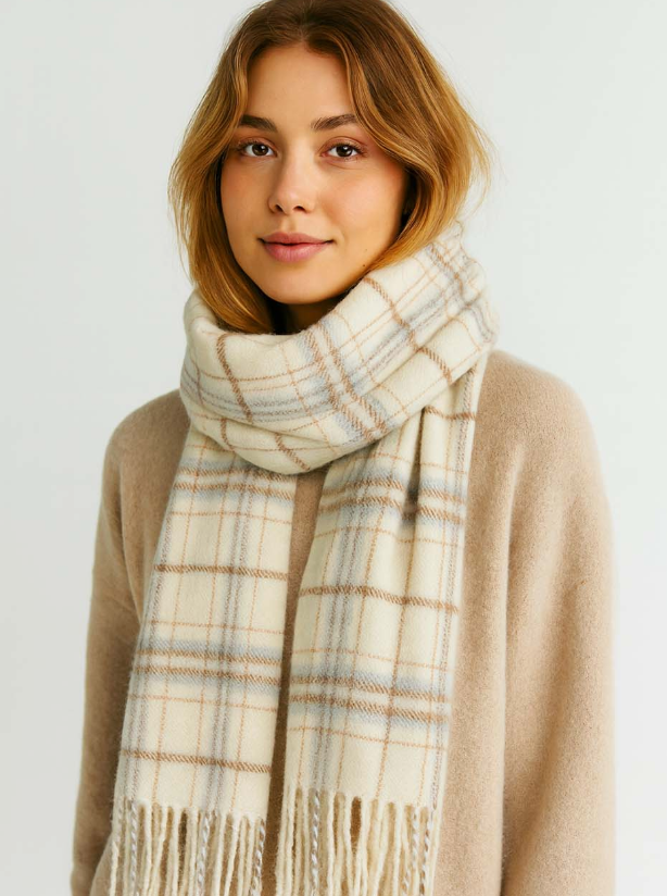 Checked Scarf