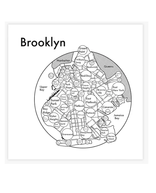 Brooklyn Map Print