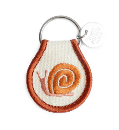 Snail Patch Keychain